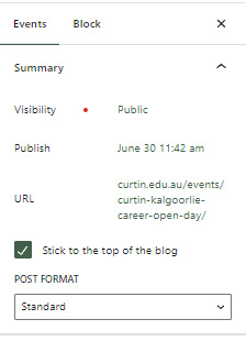 Sticky post