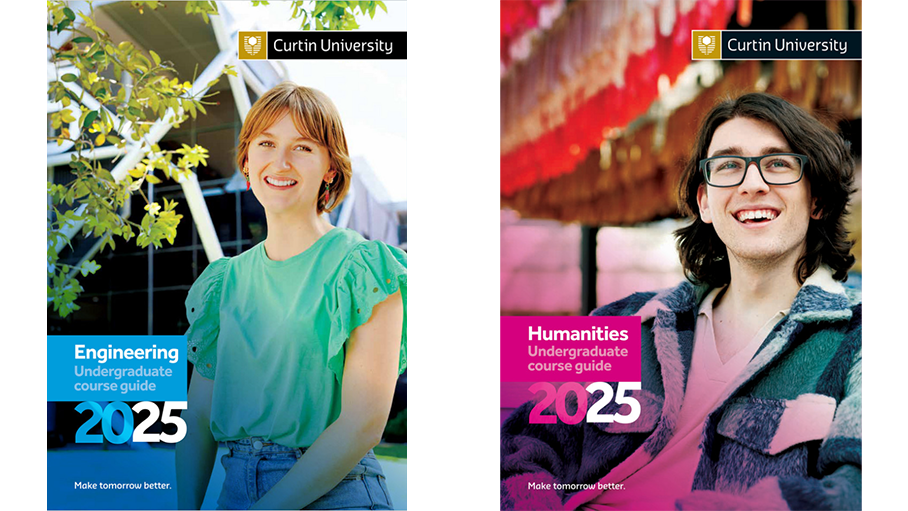 Covers of Undergraduate guides with students for each faculty