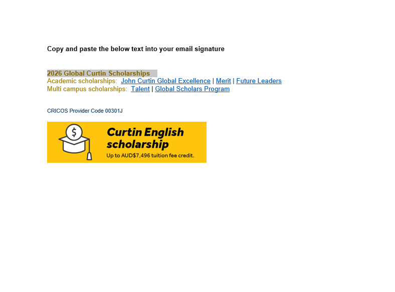 A global university corporate brochure 