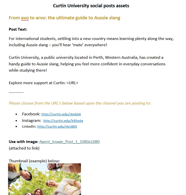 A global university corporate brochure 